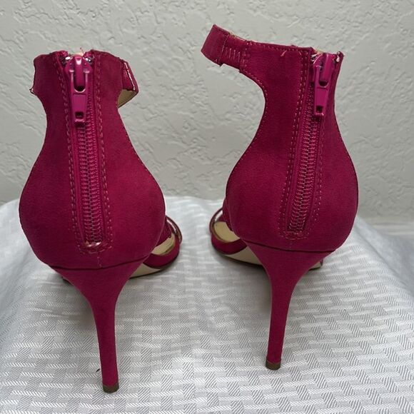 🌸 Jessica Simpson Fuchsia Sandal Pumps Size 9.5 - Picture 7 of 8